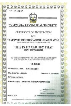 Taxpayer Identification Number (TRA)