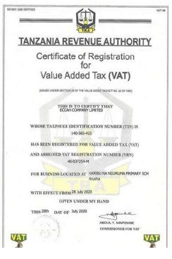 VAT Registration (TRA)